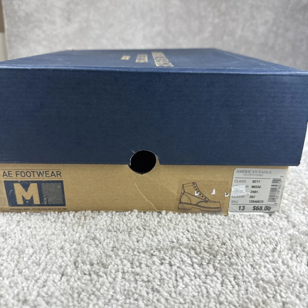 American Eagle Mens Brown Leather Chukka Ankle‎ Lace Up Shoe Size 13 2401-207